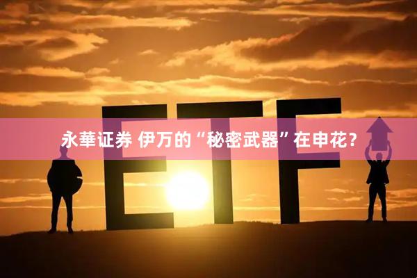 永華证券 伊万的“秘密武器”在申花？