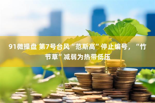 91微操盘 第7号台风“范斯高”停止编号，“竹节草”减弱为热带低压