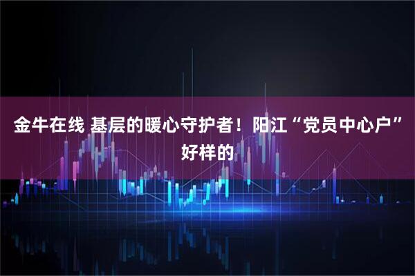 金牛在线 基层的暖心守护者！阳江“党员中心户”好样的