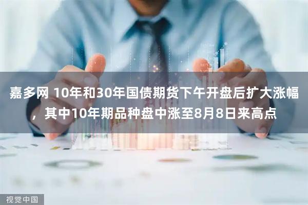 嘉多网 10年和30年国债期货下午开盘后扩大涨幅，其中10年期品种盘中涨至8月8日来高点